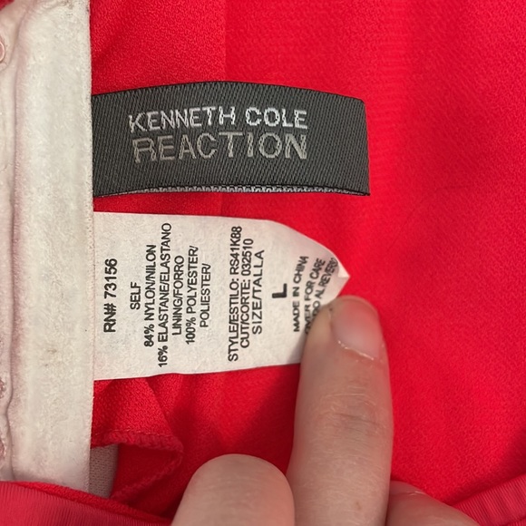 Kenneth Cole Reaction Coral Tankini Top Large - Picture 3 of 4